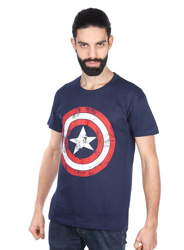 Captain America T-Shirt Schild