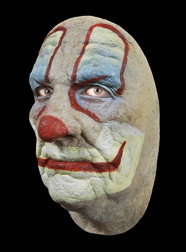 Alter Clown Maske aus Latex