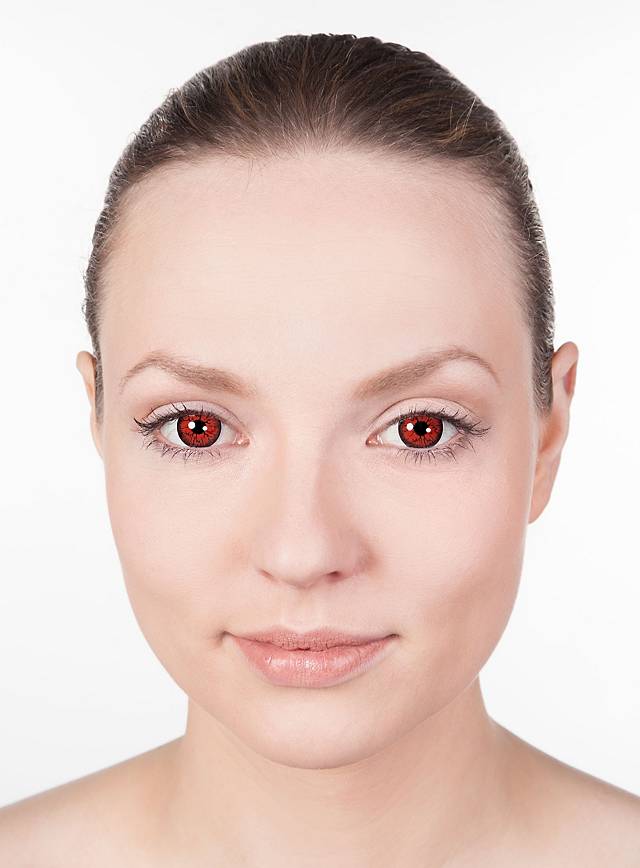 Kontaktlinsen für Halloween Wunden schminken leicht gemacht