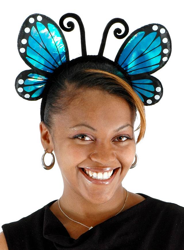 Butterfly Headband blue