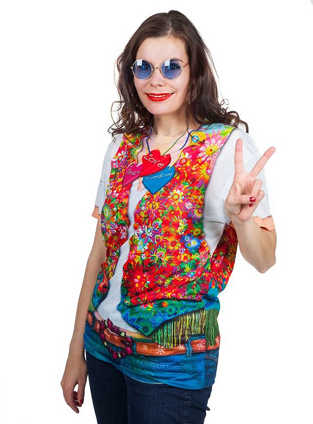 Fun Shirt Hippie Damen