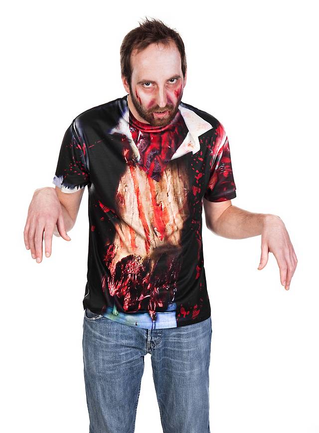 Fun Shirt Zombie für Eure Last Minute Halloween Kostüme