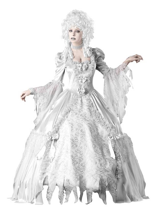Geister-Gräfin Kostüm für die Black and White Party