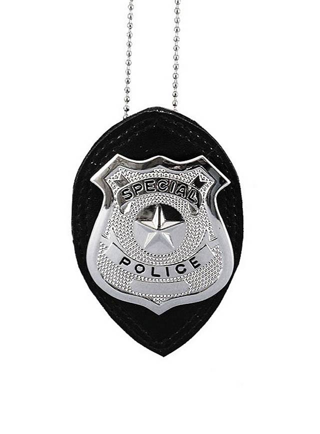 Polizeimarke an Halskette