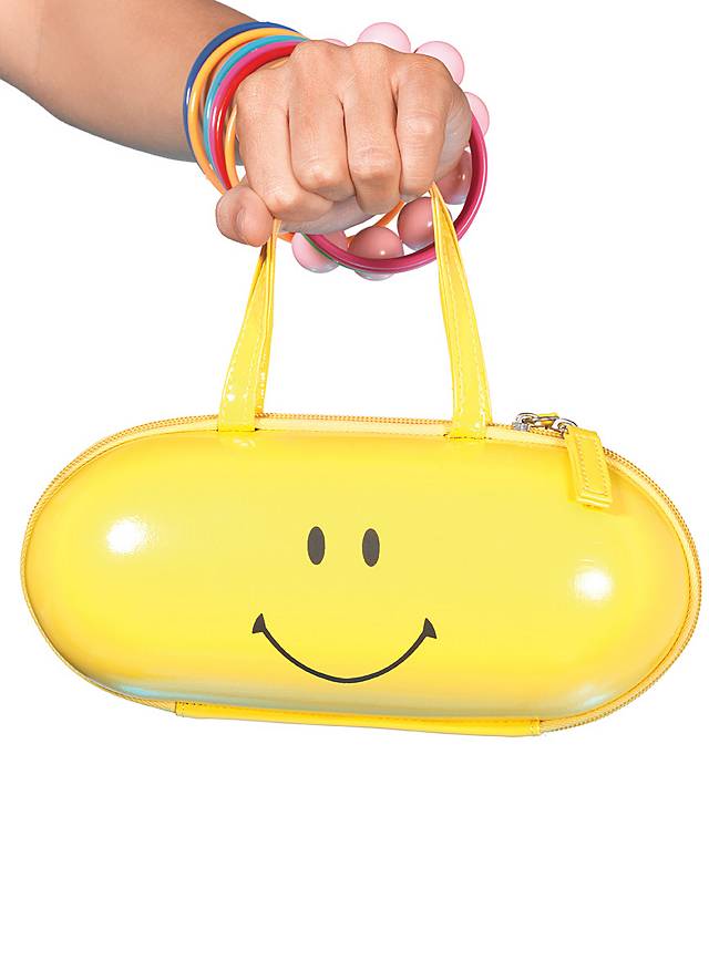 Partytasche Happy Handtasche Party Accessoire Smiley Tasche