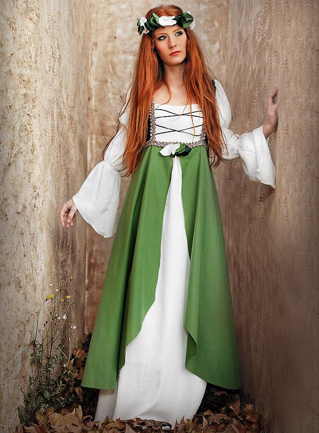 Lady von Avalon Kostüm  Mittelalter Hochzeitskleid online kaufen