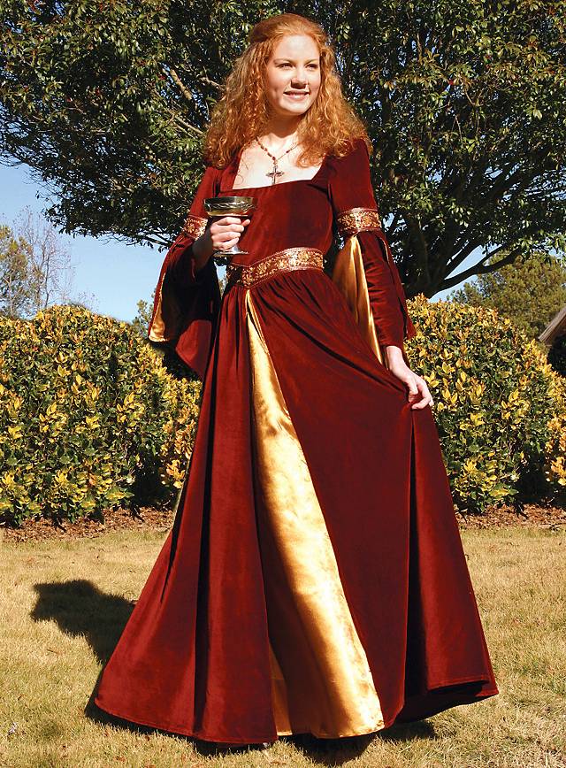 Prinzessin Berengaria Kostüm | Mittelalter Hochzeitskleid für Mottohochzeit