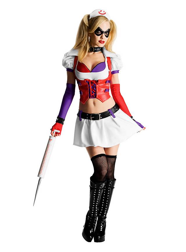 Psycho Doktor Harley Quinn Kostüm