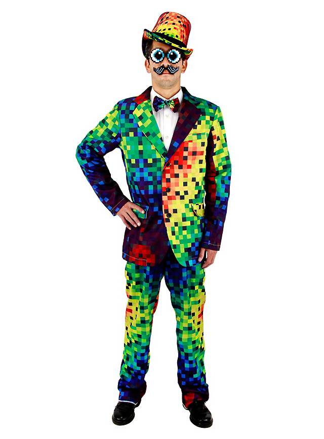 Regenbogen Pixel Kostüm