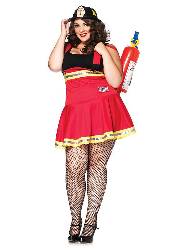 Sexy Feuerwehr Pin-up XXL Kostüme Damen 