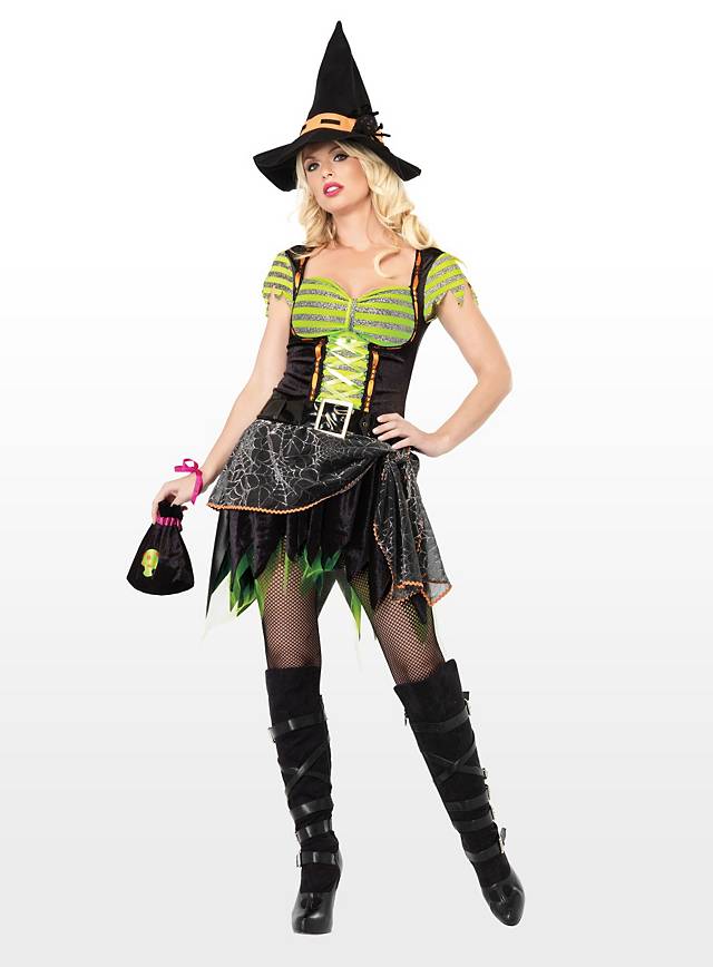 Sexy Spider Witch Halloween Costume Idea for Halloween Party