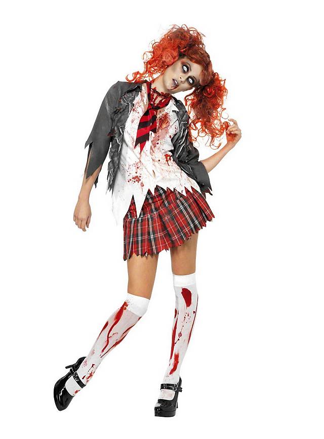 Sexy Zombie School Girl Costume Halloween Costume
