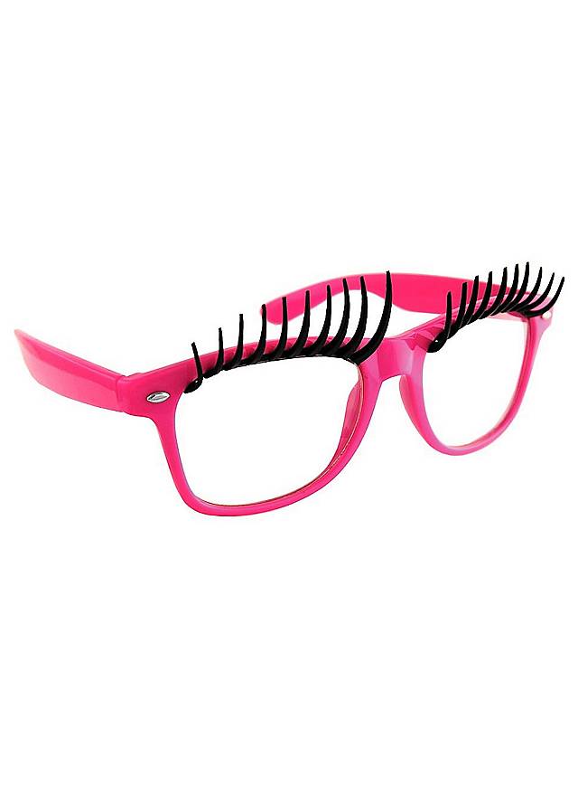 Sun-Staches Wimpern pink Partybrille