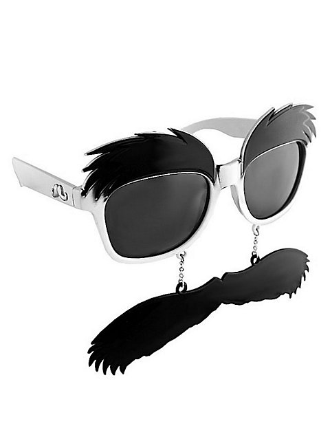 Lustige Brille mit Bart und Augenbrauen: Sun-Staches Groucho Partybrille