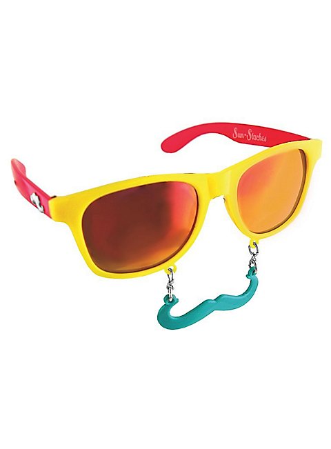 Bunte Brille mit Bart: Sun-Staches Tropicana Partybrille
