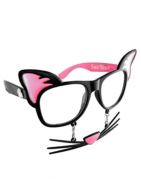 Sun-Staches Katze Partybrille für Katzenfreunde Hello Kitty Brille