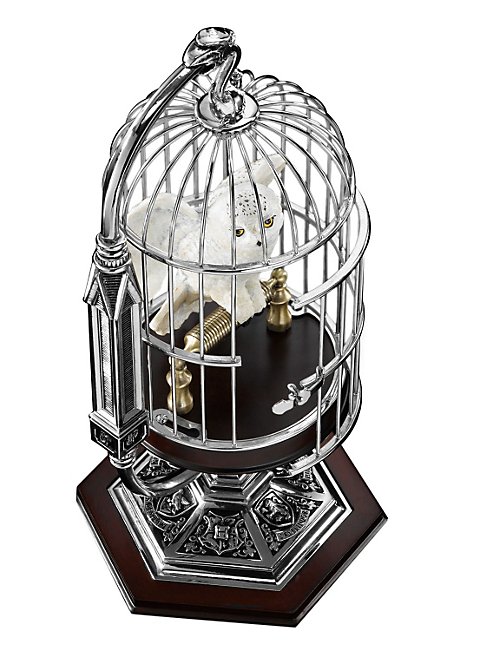 Harry Potter Eule Hedwig im Käfig
