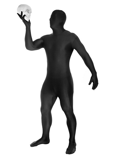 Morphsuit schwarz Halloweenkostüm Slender Man