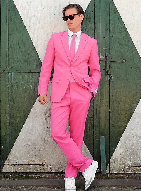 OppoSuits Mr. Pink Anzug Faschingskostüm