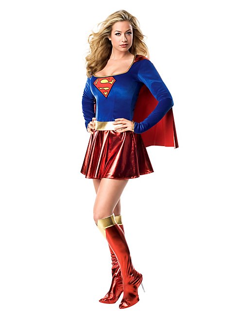 Sexy Superhero Supergirl Faschingskostüm