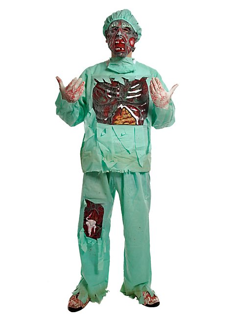 Zombie Doktor Kostüm für Halloweenparty