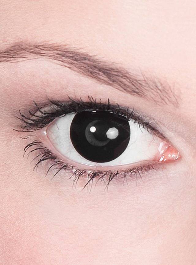 Kontaktlinse schwarz mit Dioptrien – Farbige Kontaktlinse mit Stärke