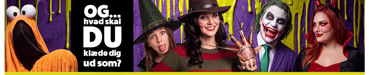 Halloween nærmer sig - Shop halloweenkostume nu!
