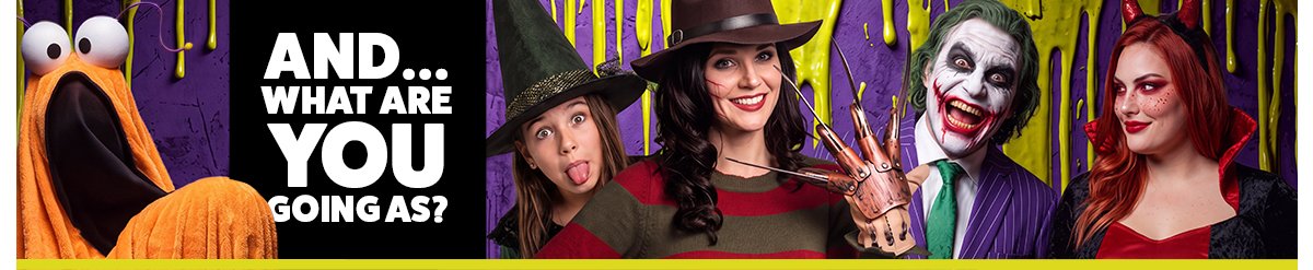 Halloween is coming - Shop Halloween costumes now!