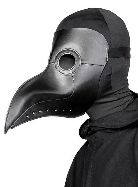 Schwarze Pestdoktor Maske Aus Kunstleder Andracor Com