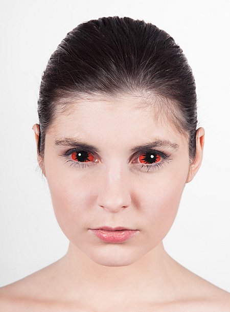 Линзы 15. Orange sclera 2 линзы. Склера оранжево-красная.