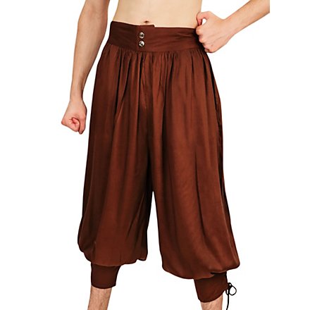 3/4 Harem Pants brown - andracor.com