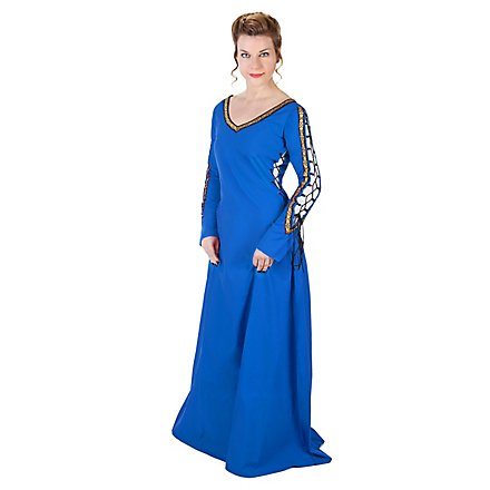 Abito medievale - Beatrix, blu
