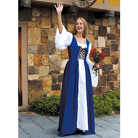 Abito medievale - Lucretia, blu