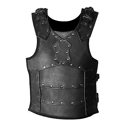 Armatura in pelle - da combattimento, nera