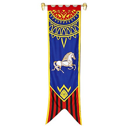 Bannière de Rohan bleue Seigneur des Anneaux