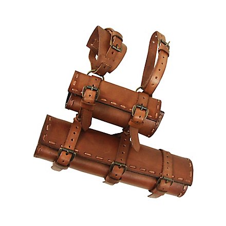 Belt Hanger with 2 Scabbards brown 