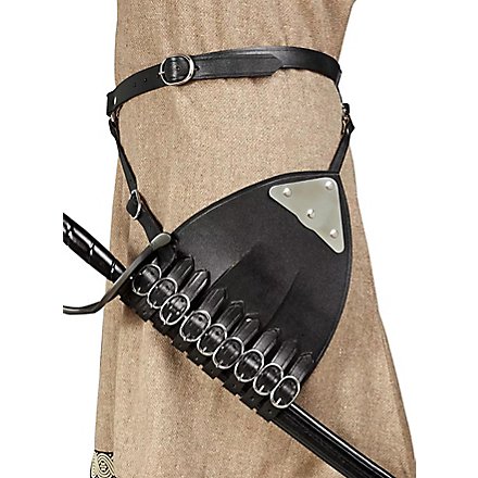 Belt with multi strapped right handed sword hanger 
