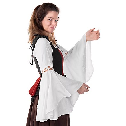 Blouse médiévale manches trompettes - Carmen