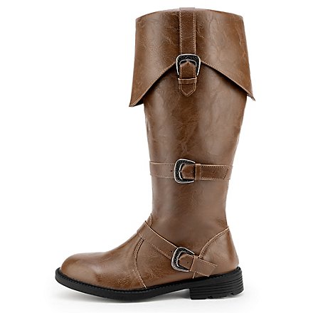 Botas De Pirata Deluxe Para Hombres Marrones