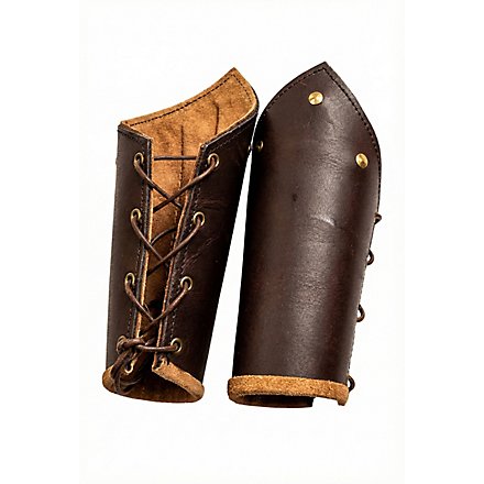 Bras d'armure de chevalier marron