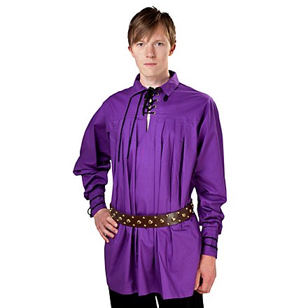 Camicia medievale - Carlo, viola
