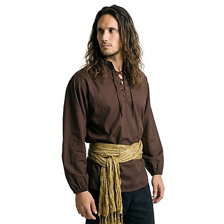 Camisa Medieval - Siervo Marrón