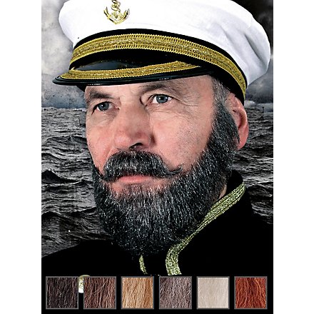Capitaine Composition de barbe professionnelle en poils véritables