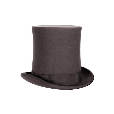 Cappello a cilindro extra alto grigio
