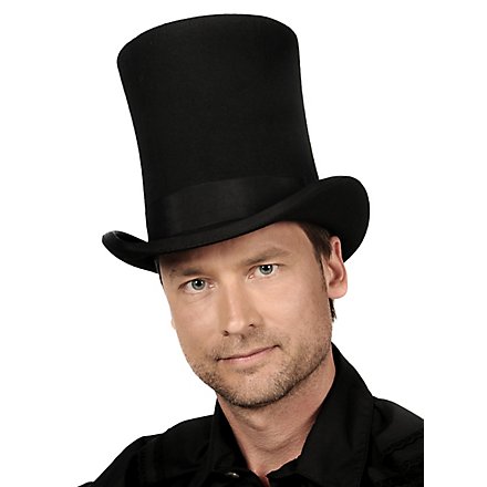 Cappello a cilindro extra alto nero