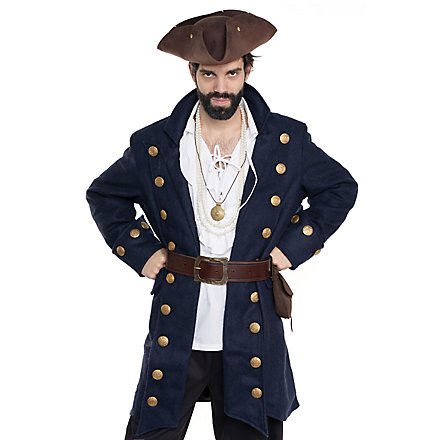 Cappotto a balze - blu, oro