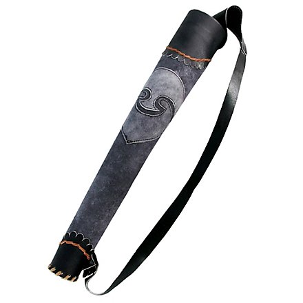 Carquois d'archer gris et noir