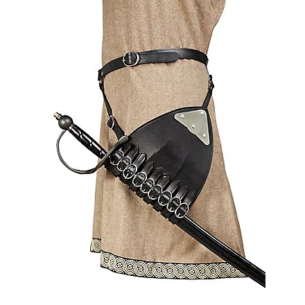 Ceinture avec brides porte-épée pour droitier