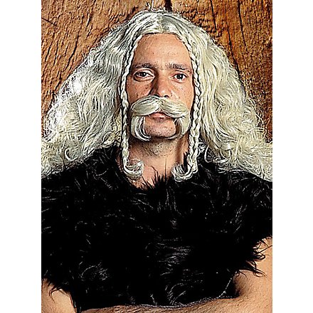 Celtic Warrior moustache with wig