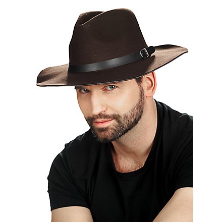 Chapeau de cow-boy à bord plat